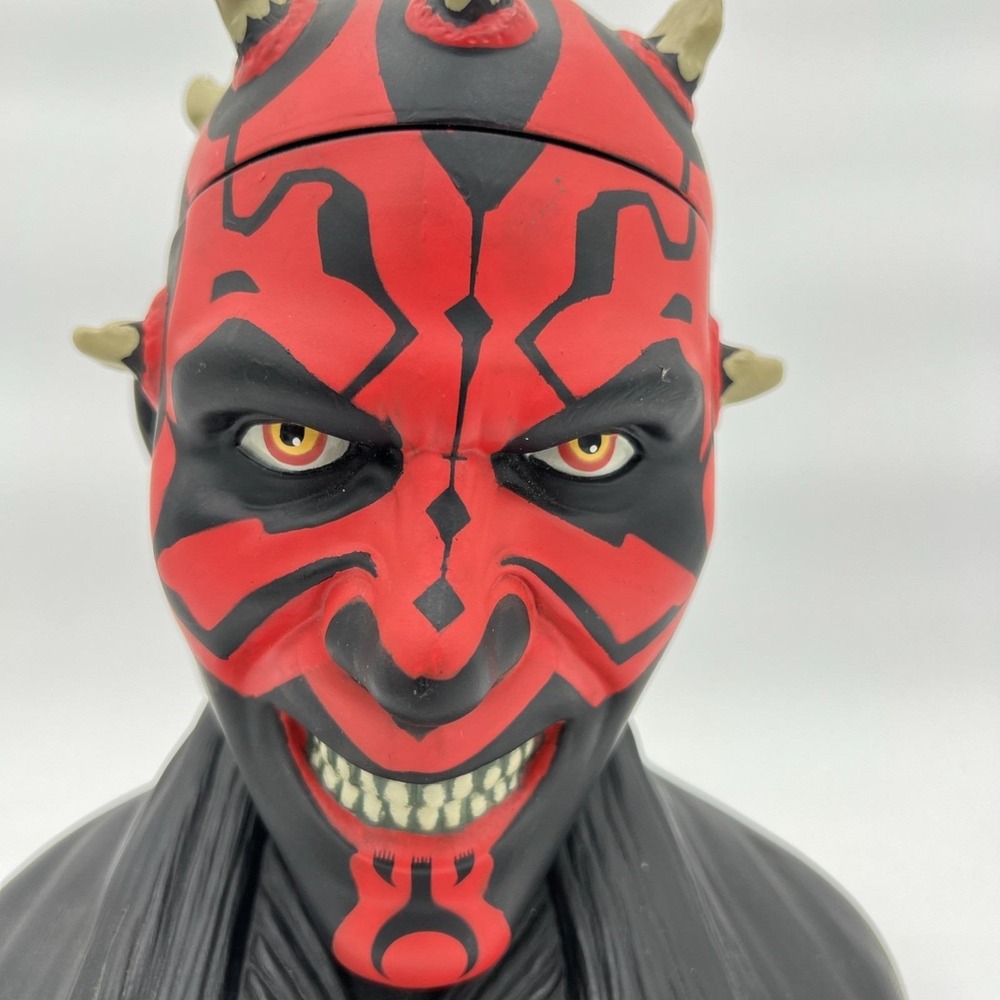 Star Wars Darth Maul Bust Figure, Cookie Jar, Vintage 90s Applause - Picture 2 of 15